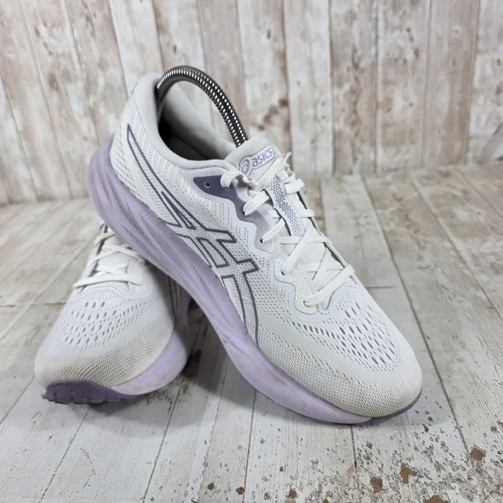 Asics Gel-Pulse 15 Womens Running Shoes White Lilac 1012B593 Size 8.5